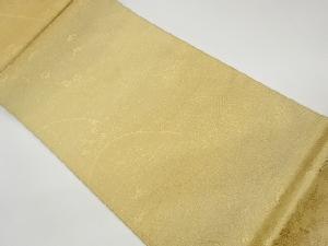 リサイクル　作家物　波に松竹梅・花々模様織出し全通袋帯